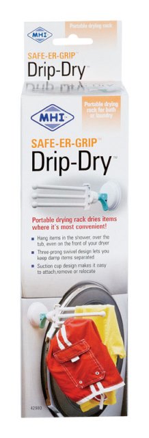 Safe-Er-Grip Drip Dry Portable Drying Rack  White