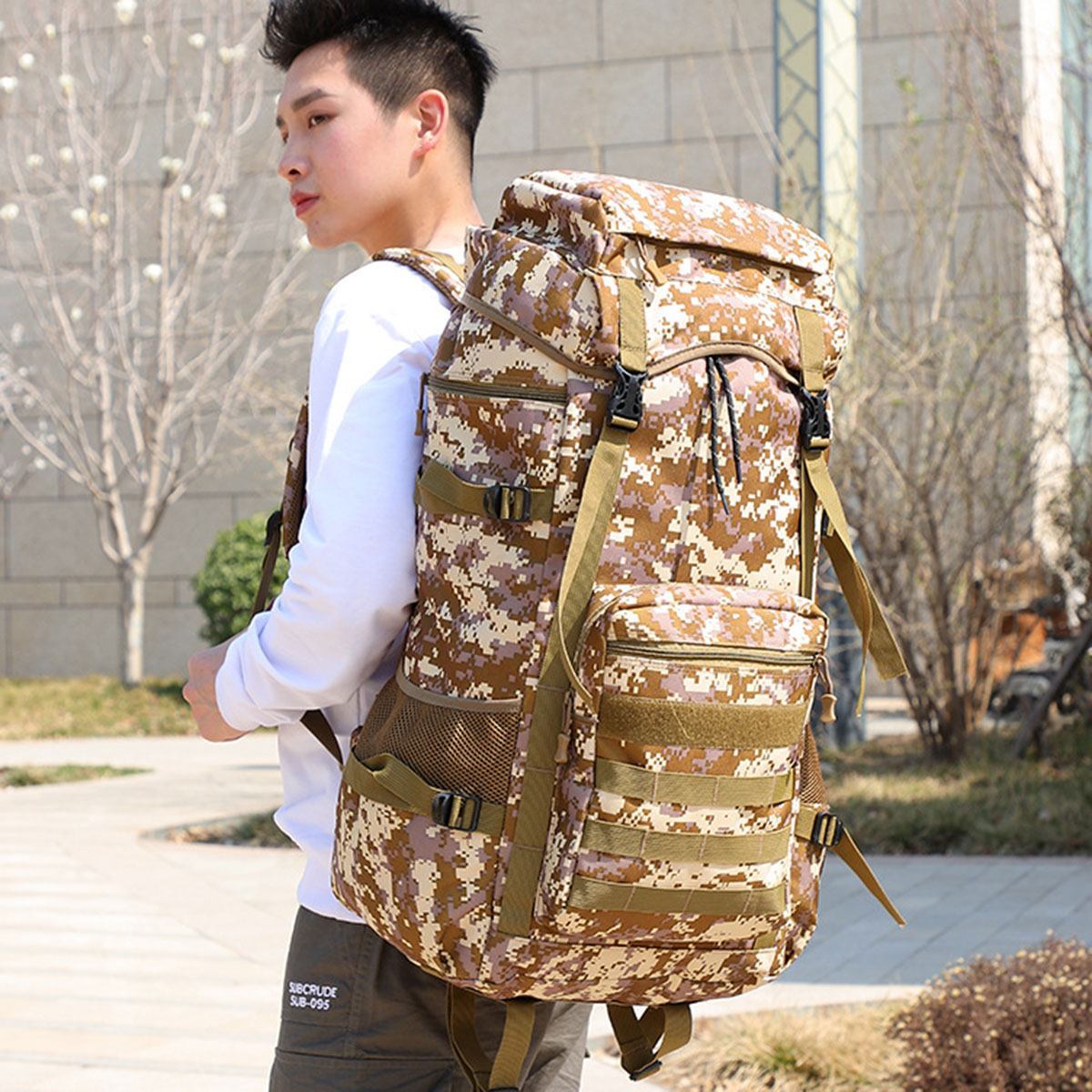 Waterproof Outdoor Camping 70L Military Backpack